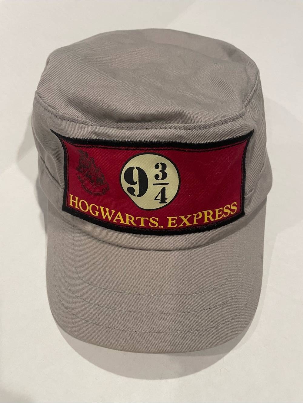 Warner Bros. Taupe Military-Style Cap with Subtle Stitching